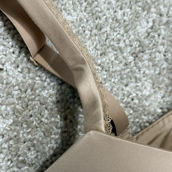 Haci Plunge Push Up Bra 34C Pull Over Beige - Picture 3 of 5